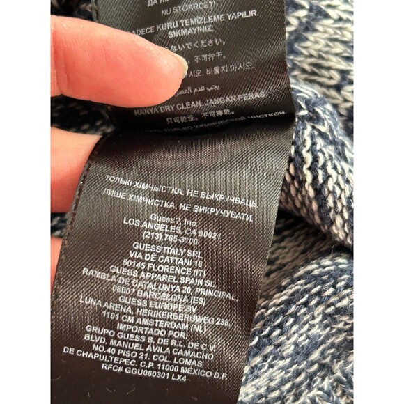 Guess Cold Shoulder Sweater with Braided Front size Girls M V-neck Cotton - Picture 8 of 9